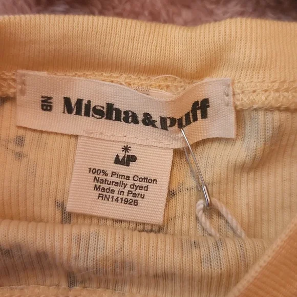 Misha & Puff Set Buttercup Daisy yellow/blue floral Newborn - Picture 6 of 6